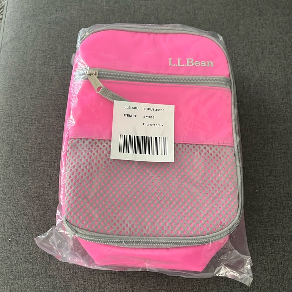 NWT LL Bean Pink Lunch box